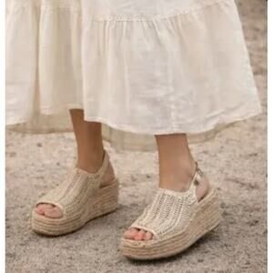 Steven by Steve Madden Courage Espadrille Wedge Sandals  Size 9.5